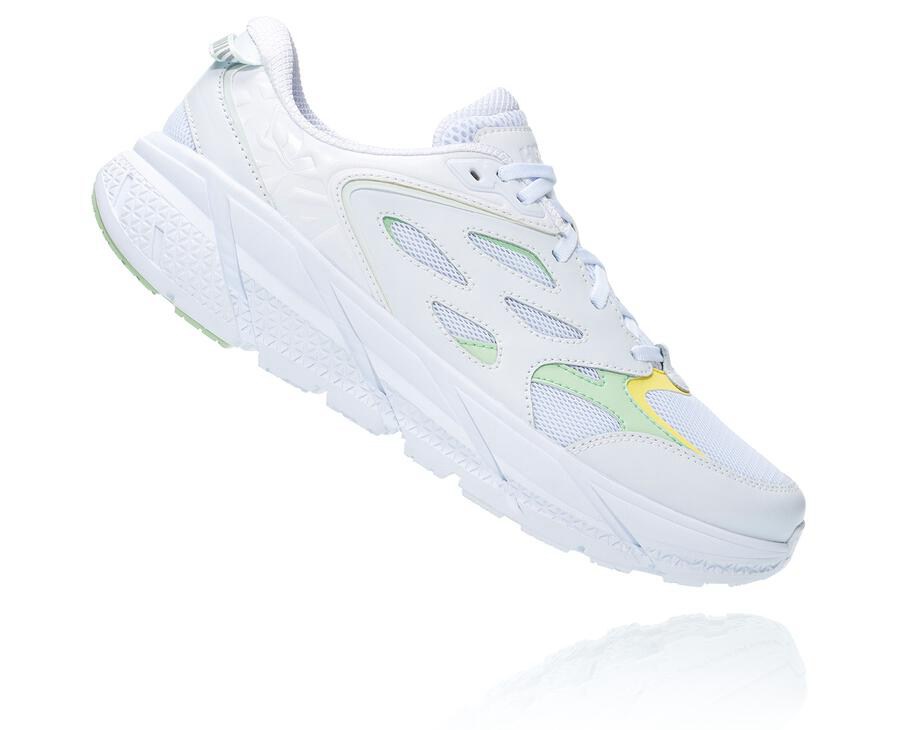 Hoka One One Tenisky Panske Biele - Clifton L - 26815-MFEW